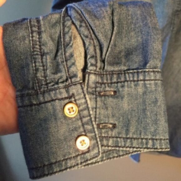 Ci Sono Tunic Dress Denim Chambray - Picture 6 of 8